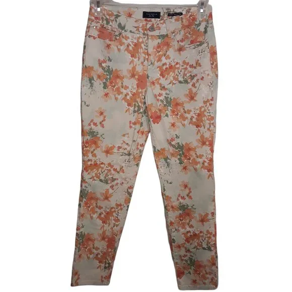 📤Slimming skinny ankle floral jeans, Bristol - Picture 2 of 11